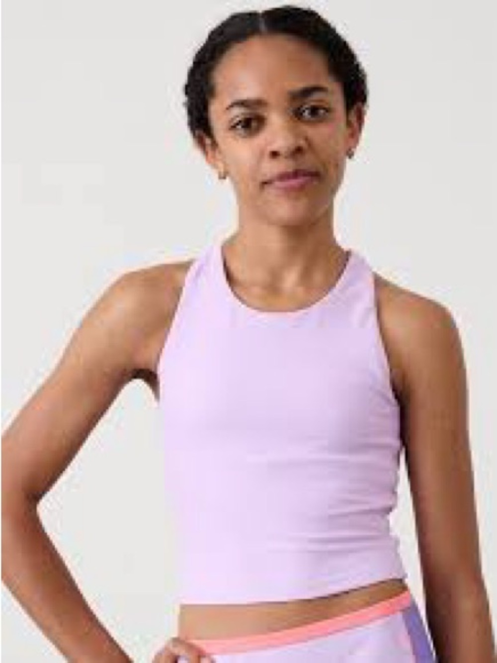 Athleta Girl Lavender Scoop Neck Racerback Tank